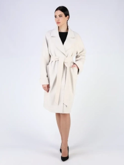 Пальто демисезонное оверсайз с поясом
