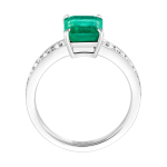 Кольцо с Изумрудом и бриллиантами, R0081-4/1