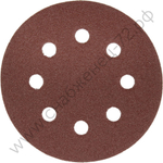 Круг шлифовальный ЗУБР ″Мастер″ универсальный, из абразивной бумаги на велкро основе, 8 отверстий, Р80, 125мм, 5шт