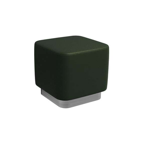 Вермонт Пуфик PV-2 Latte Lux 412/Серебро 450*450*425