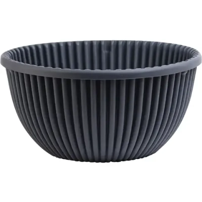 Кашпо для цветов пластиковое 6л d-31см «Верде» Антрацит