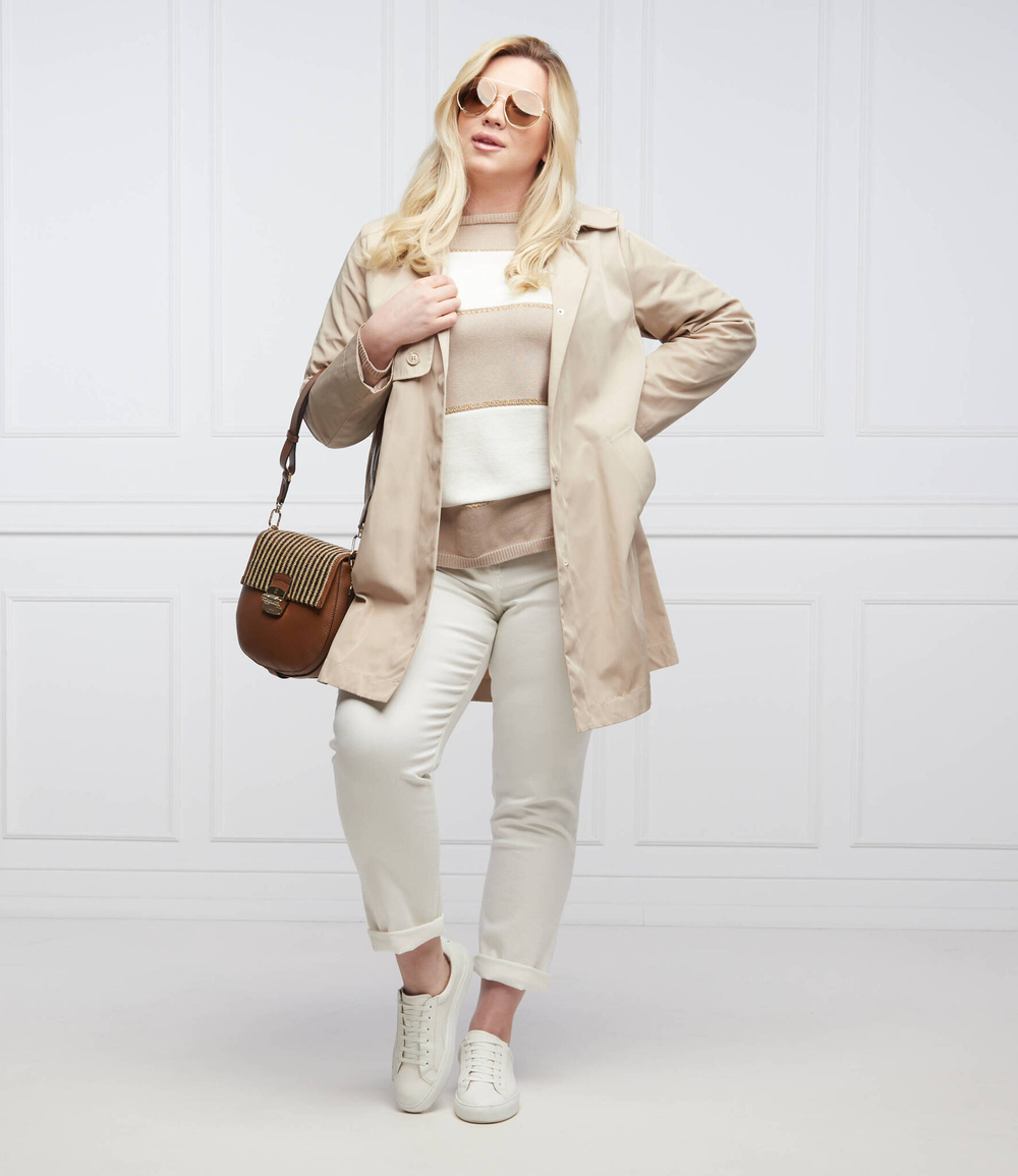 пальто tabor plus size Persona by Marina Rinaldi - бежевый(1021152)