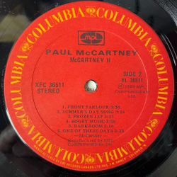 Винтажная виниловая пластинка LP Paul McCartney II (Canada 1980)
