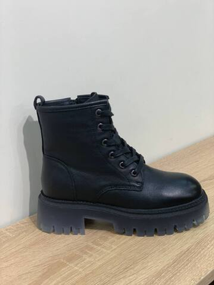 Ботинки из натуральной кожи/натуральный мех