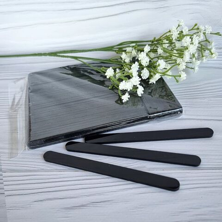 Палочки акриловые для эскимо 11 см, 50 шт (черные)