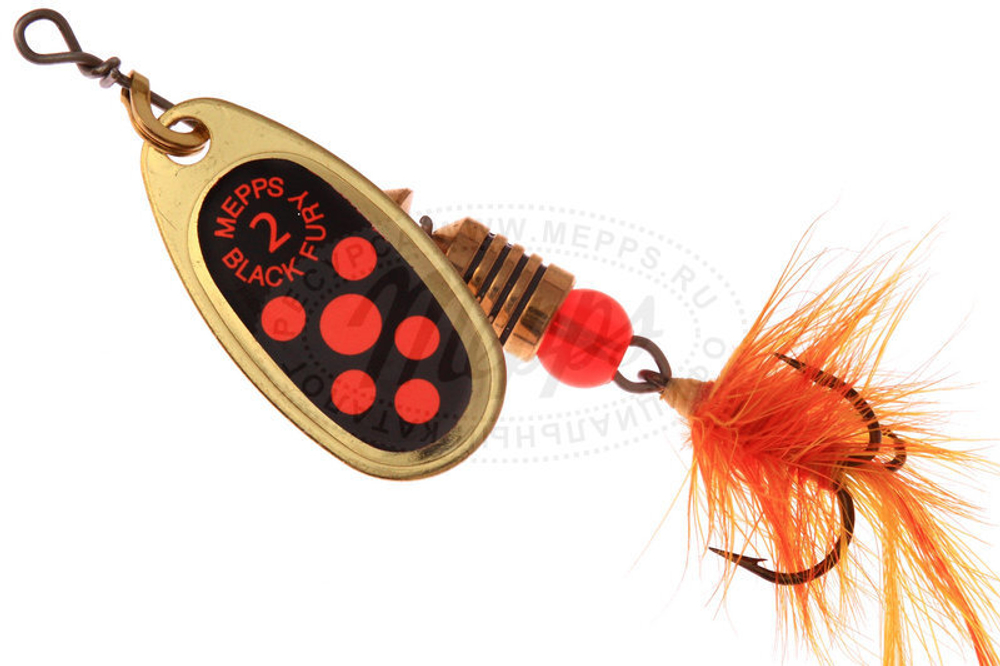 Mepps COMET BLACK FURY MOUCHE
