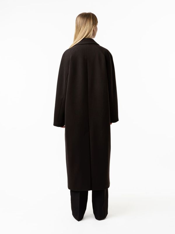 Пальто однобортное черное - фото 2