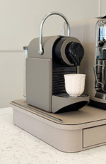 Органайзер для кофемашины Giobagnara Saint-Germain Chrome/Stone, 39 x 39 см