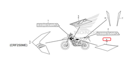 86831-KZZ-A20ZA. STRIPE, R. SIDE COVER *TYPE1*