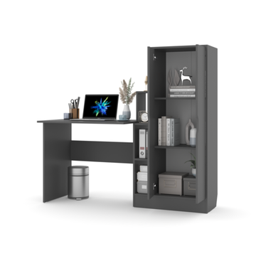 Стол ЛАВОРО-6 /1500*1400*603/ левый анкор белый / дуб аризона