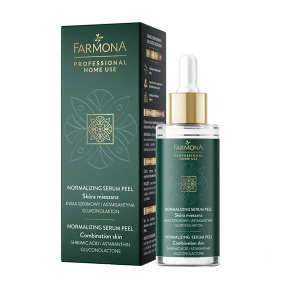 Нормализующая сыворотка-пилинг Farmona Professional Home Use Normalising Serum-Peel for Combination Oily Skin 30мл