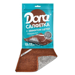 Салфетка из микрофибры Dora "С эффектом щетки", 17х15см
