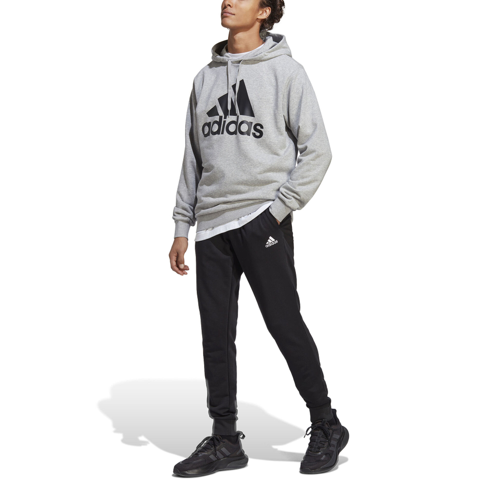 Мужские теннисные Костюмы adidas Big Logo Terry Tracksuit Men - Lightgrey, Black