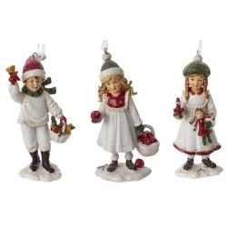 GAEM Изделие декоративное подвесное "Девочка/Мальчик", L7 W4,5 H12,5 см, 3в.