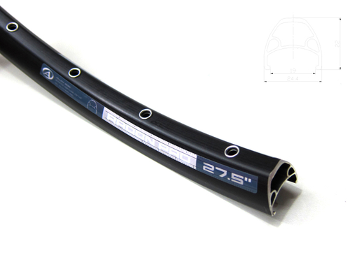 Обод 27,5" двойной пист. д/диск. торм (584х19/32 32отв.) спортивный черн. Radon Pro AUTHOR