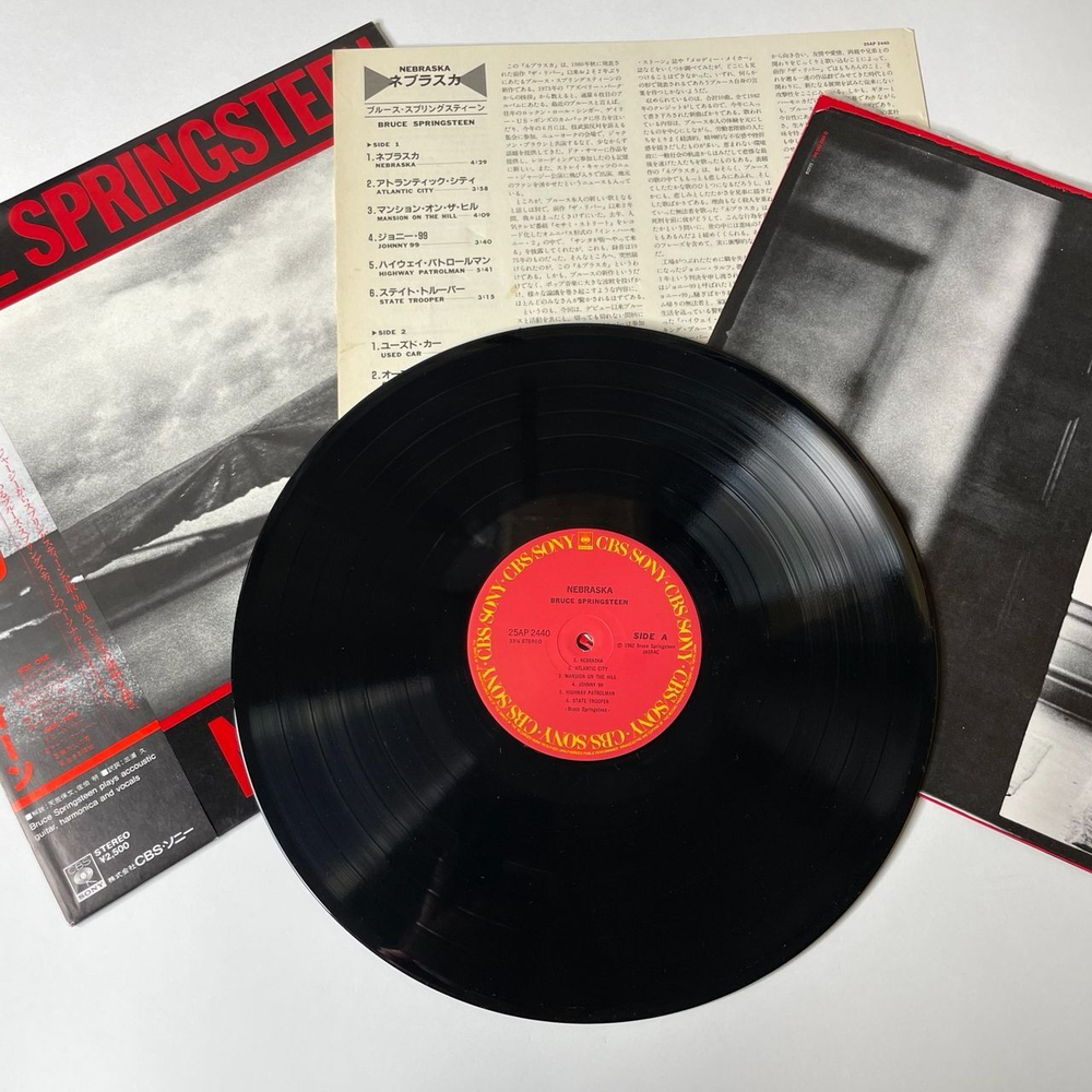 Винтажная виниловая пластинка LP Bruce Springsteen Nebraska (Japan 1982) (Obi)