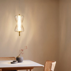 800013 Люстра BOTTO LED 6W 760LM ЛАТУНЬ/ПРОЗРАЧНЫЙ/БЕЛЫЙ 3000K