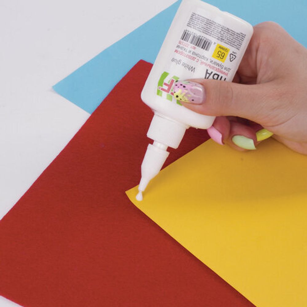 Клей ПВА с дозатором, 65 г, STAFF "Basic", 227376