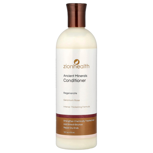 Zion Health, Ancient Minerals, кондиционер, герань и роза, 473 мл (16 жидк. унц.)