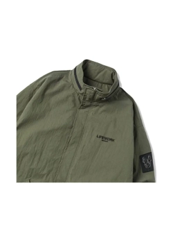 Удлиненная куртка с воротником-стойкой