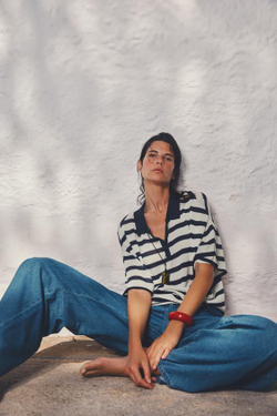 ZARA ДЖИНСЫ Z1975 WIDE-LEG СО СРЕДНЕЙ ПОСАДКОЙ И ЗАЩИПАМИ, ВЫЦВЕТШИЙ СИНИЙ