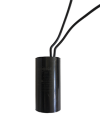 Пусковой конденсатор CBB60 2 мкФ+/-5% 450 цилиндрический, в пластиковом корпусе с гибким кабельным выводом SHENGE