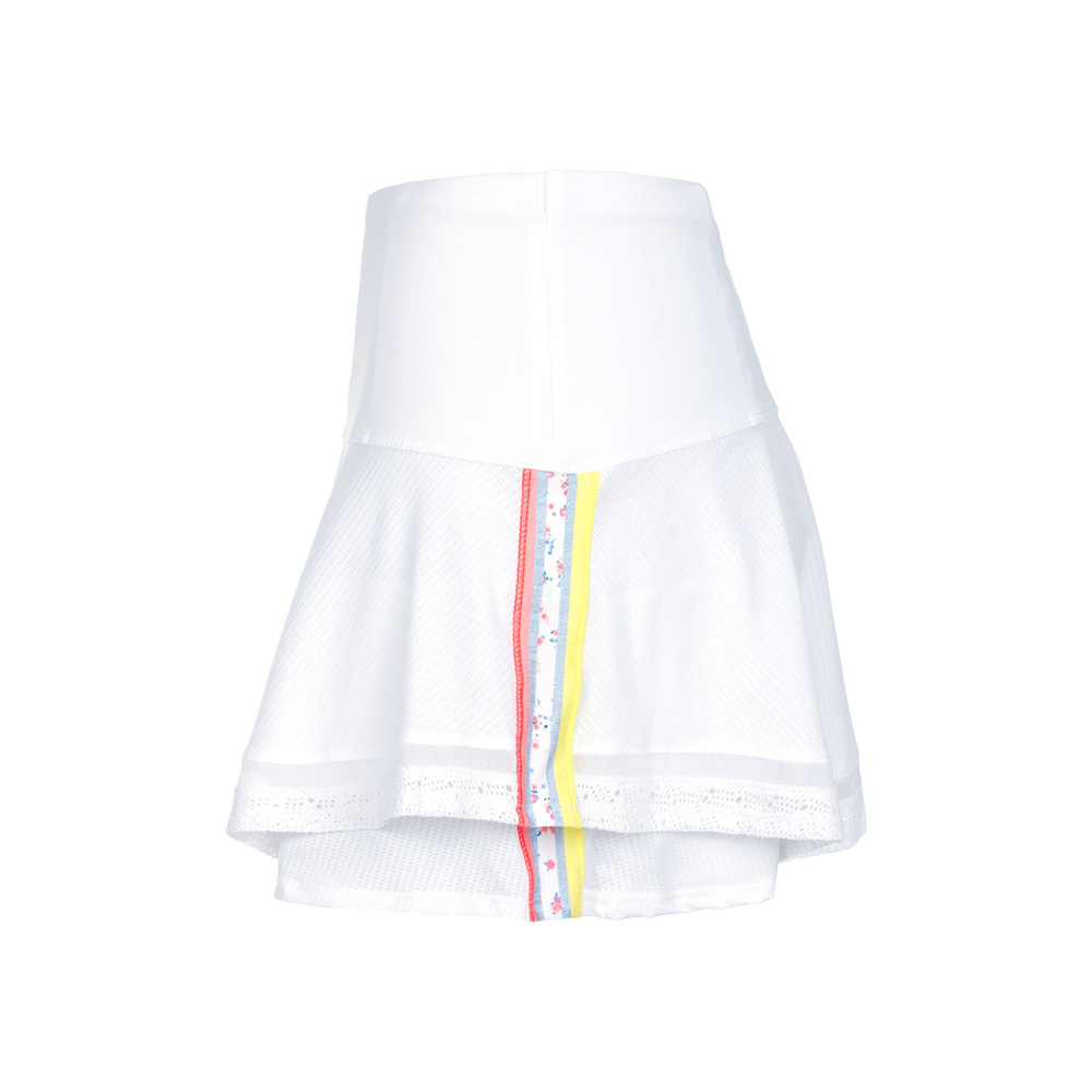 Женская теннисная юбка Lucky in Love Long In Love Stripe Skirt Women - White