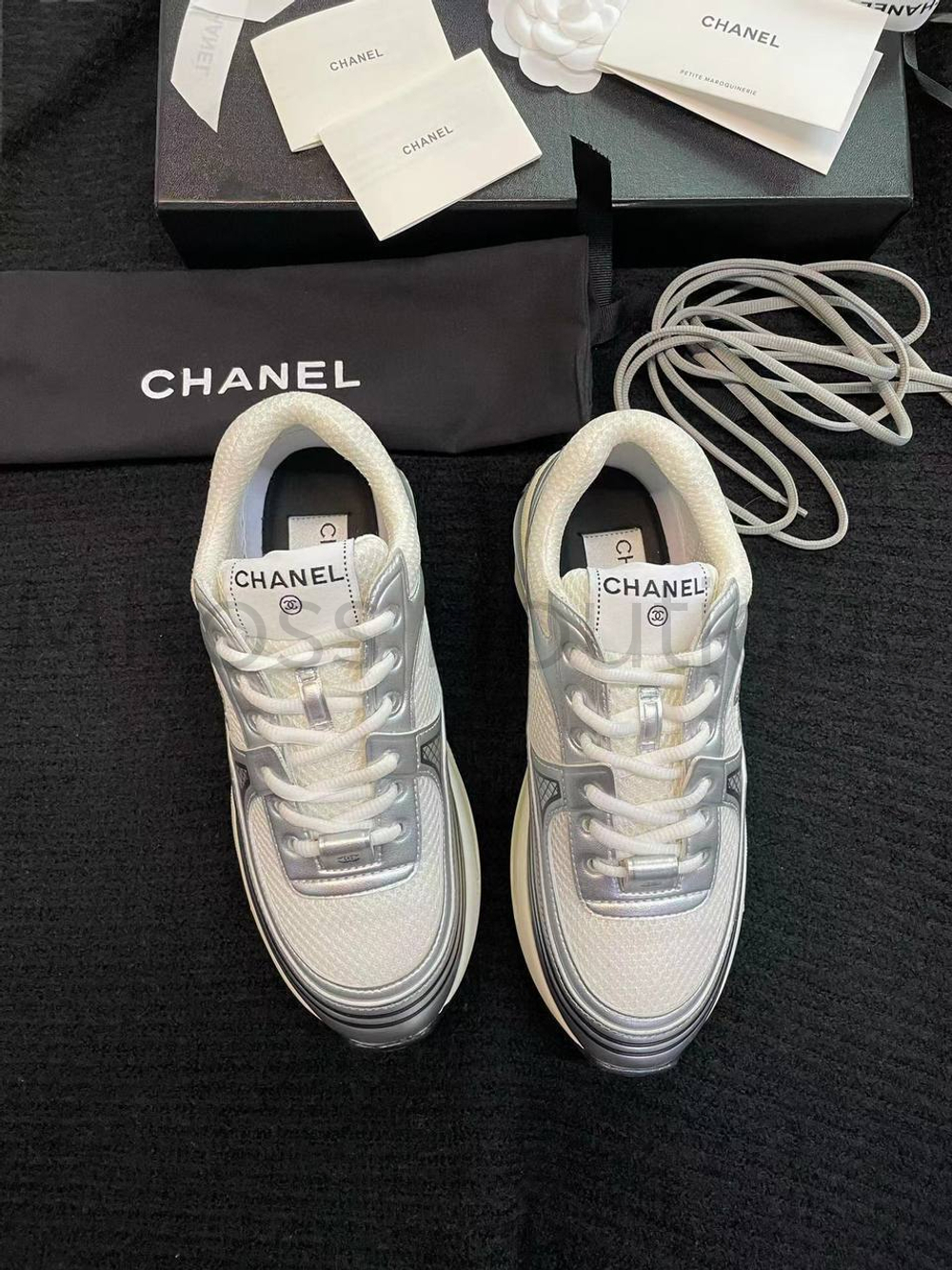 Женские кроссовки Chanel Шанель премиум класса