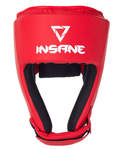 УЦЕНКА Шлем открытый взрослый INSANE AURUM, ПУ, красный