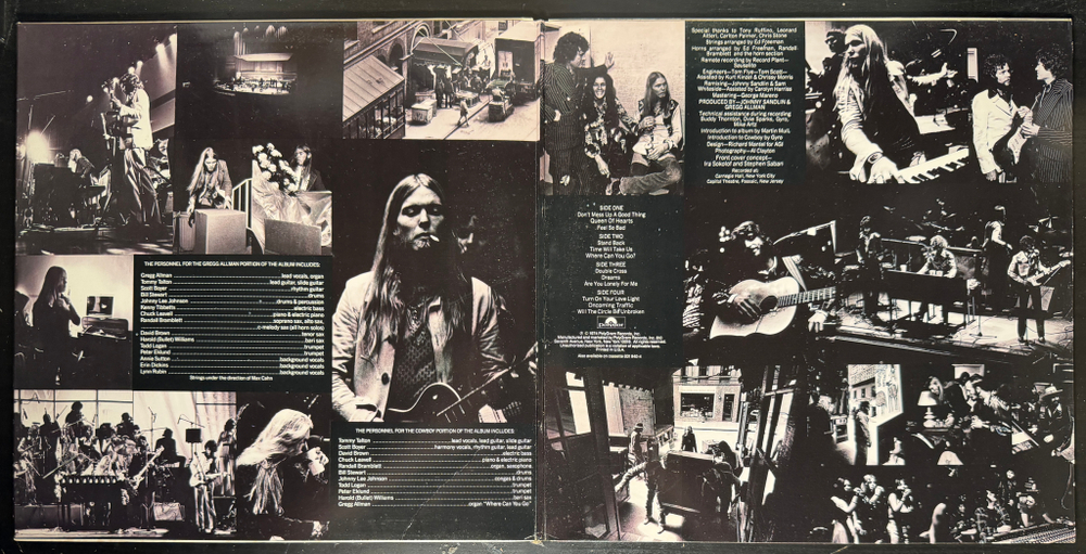 Gregg Allman With Cowboy / Boyer & Talton ‎– The Gregg Allman Tour 2LP (США) Т