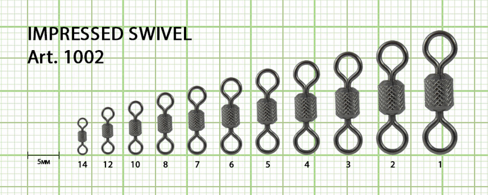 Вертлюг цилиндрический с накаткой Fish Season 1002