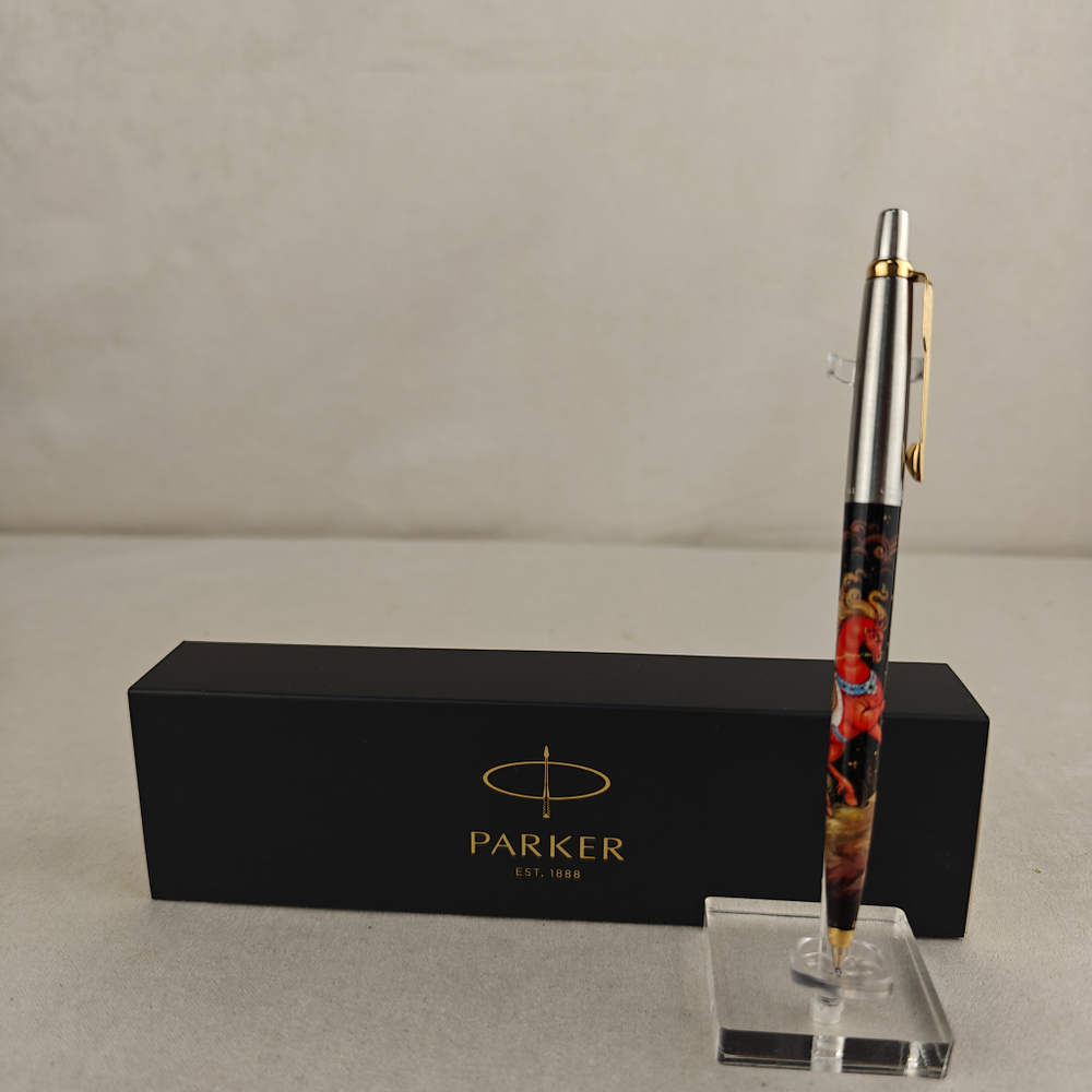 Ручка Parker "Сказочный конь" малая с ручной росписью Палех