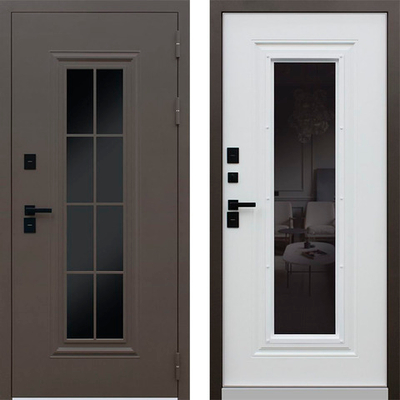 Входная дверь с терморазрывом и стеклопакетом - 1072