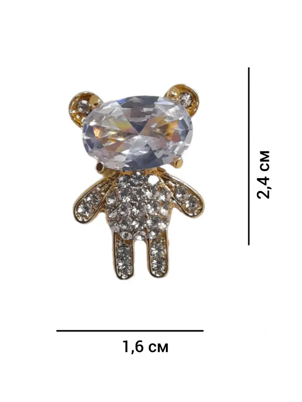 Брошь мишка