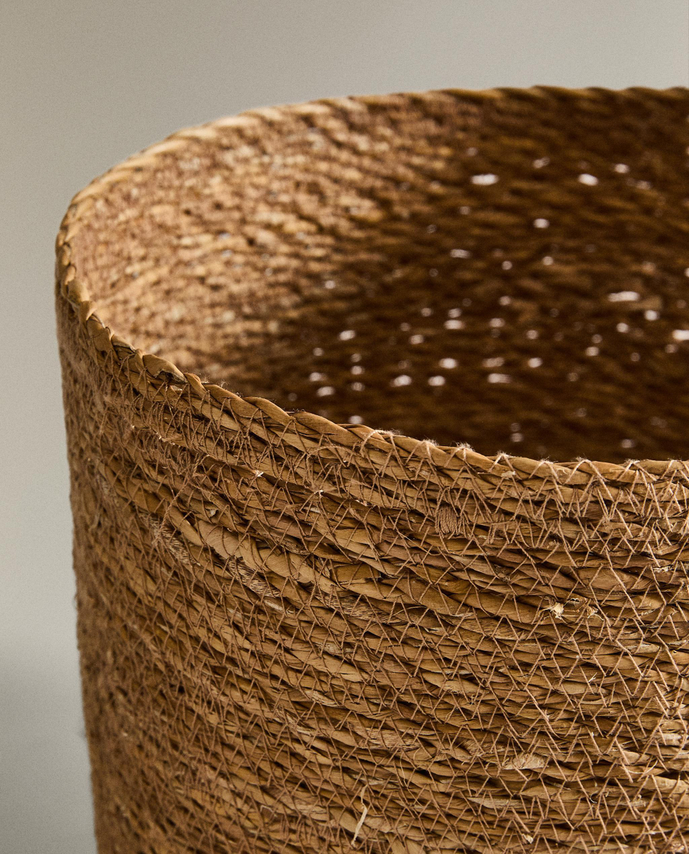Zara Home Корзина из морской травы, цвет бежевый, 26 см