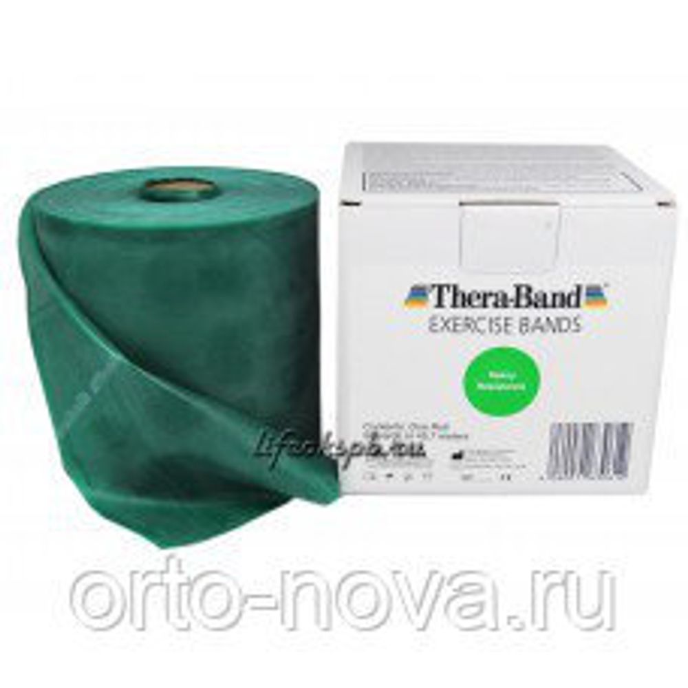 Thera-Band Лента-эспандер зеленая плотная 12,8 см x 45,5 м