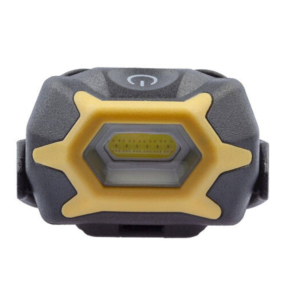 Фонарь налобный светодиодный ЭРА Рабочие Практик GB-701 на батарейках с адаптивным уголом наклона 3 режима желто-черный