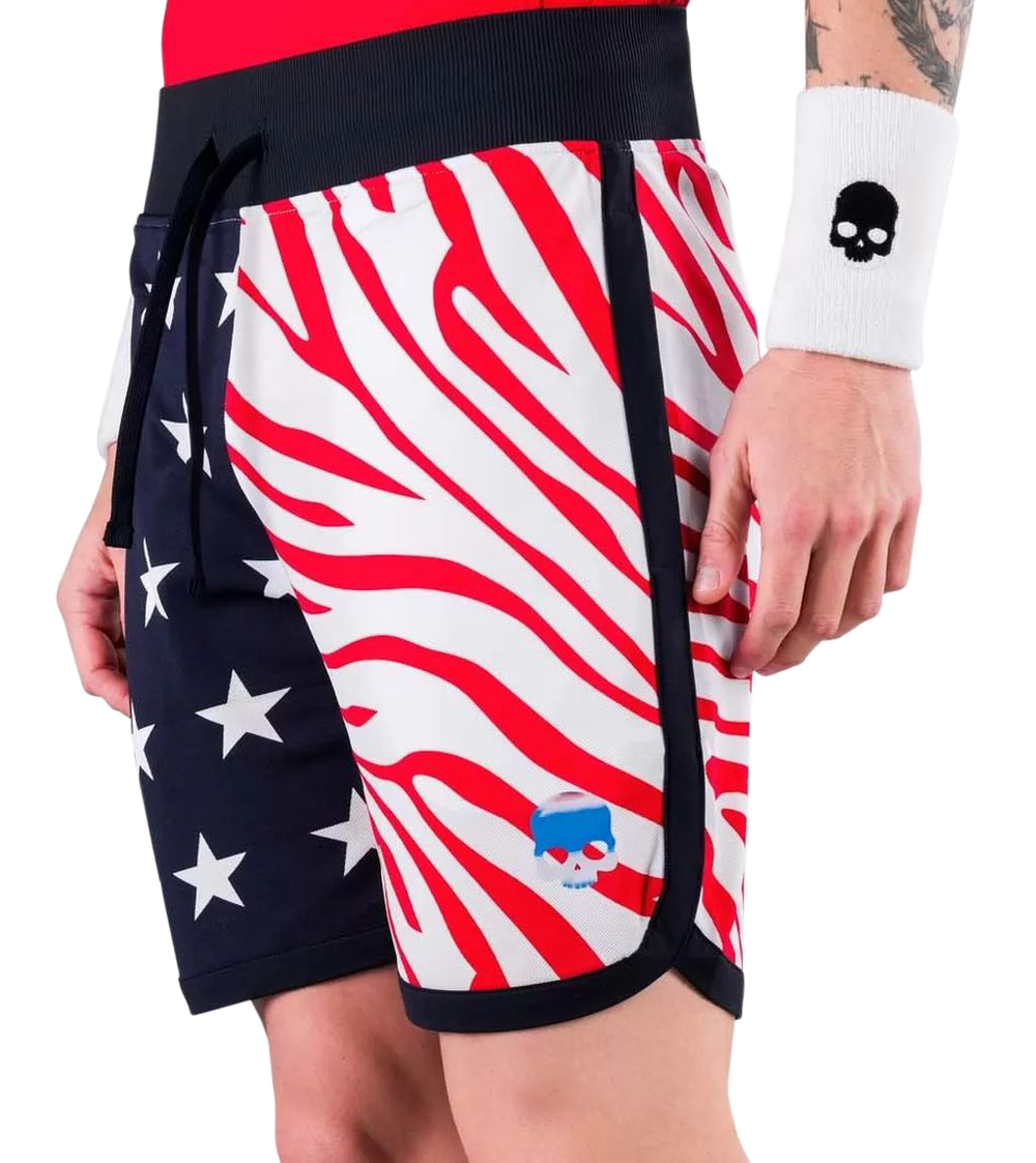 Теннисные шорты Hydrogen Star Shorts Man - blue navy/red
