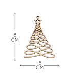 Подарочный набор игрушек на новогоднюю елку, деревянные
