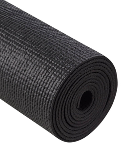 Коврик для йоги STARFIT FM-101 PVC 183x61x0,3 см, черный