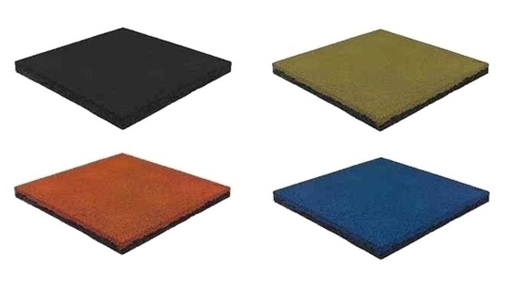 Резиновая плитка 100х100х0,6 см Серая