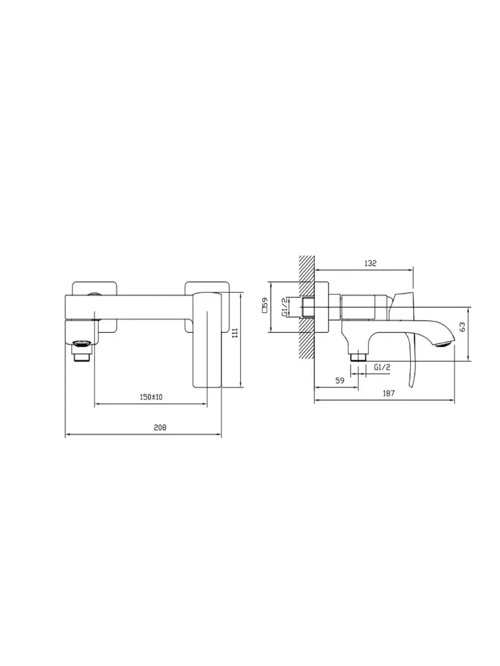 B60507-5 Смеситель для ванны BELZ