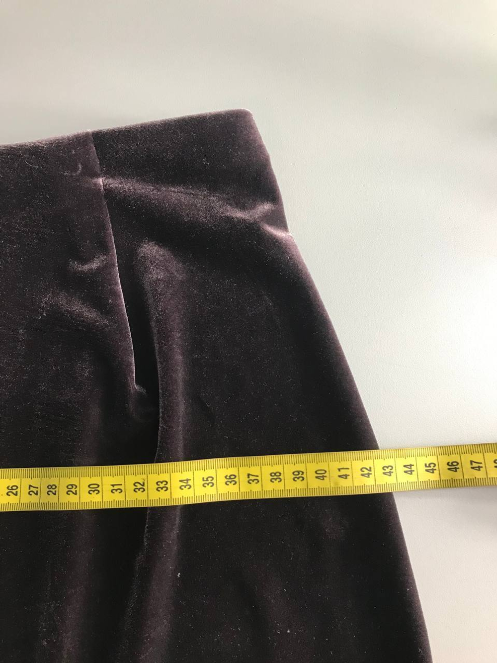 Юбка мягкая бархатная, визуально 42 размер