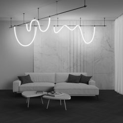 Трековый однофазный магнитный светодиодный светильник Maytoni Flarity   TR154-1-27W4K-B