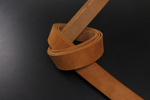 Ременная заготовка Шелк Коньяк гладкая