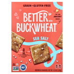 Better with Buckwheat, Гречневые крекеры, морская соль, 120 г (4,25 унции)