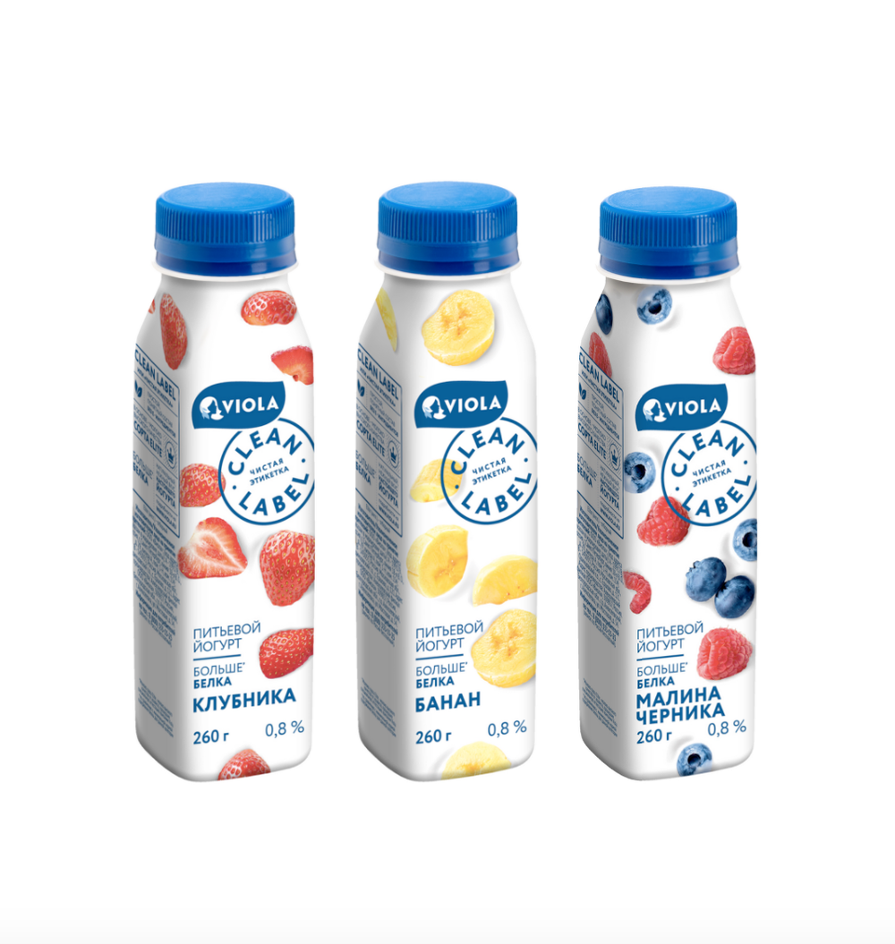 Йогурт питьевой Viola Clean Label 0.8%