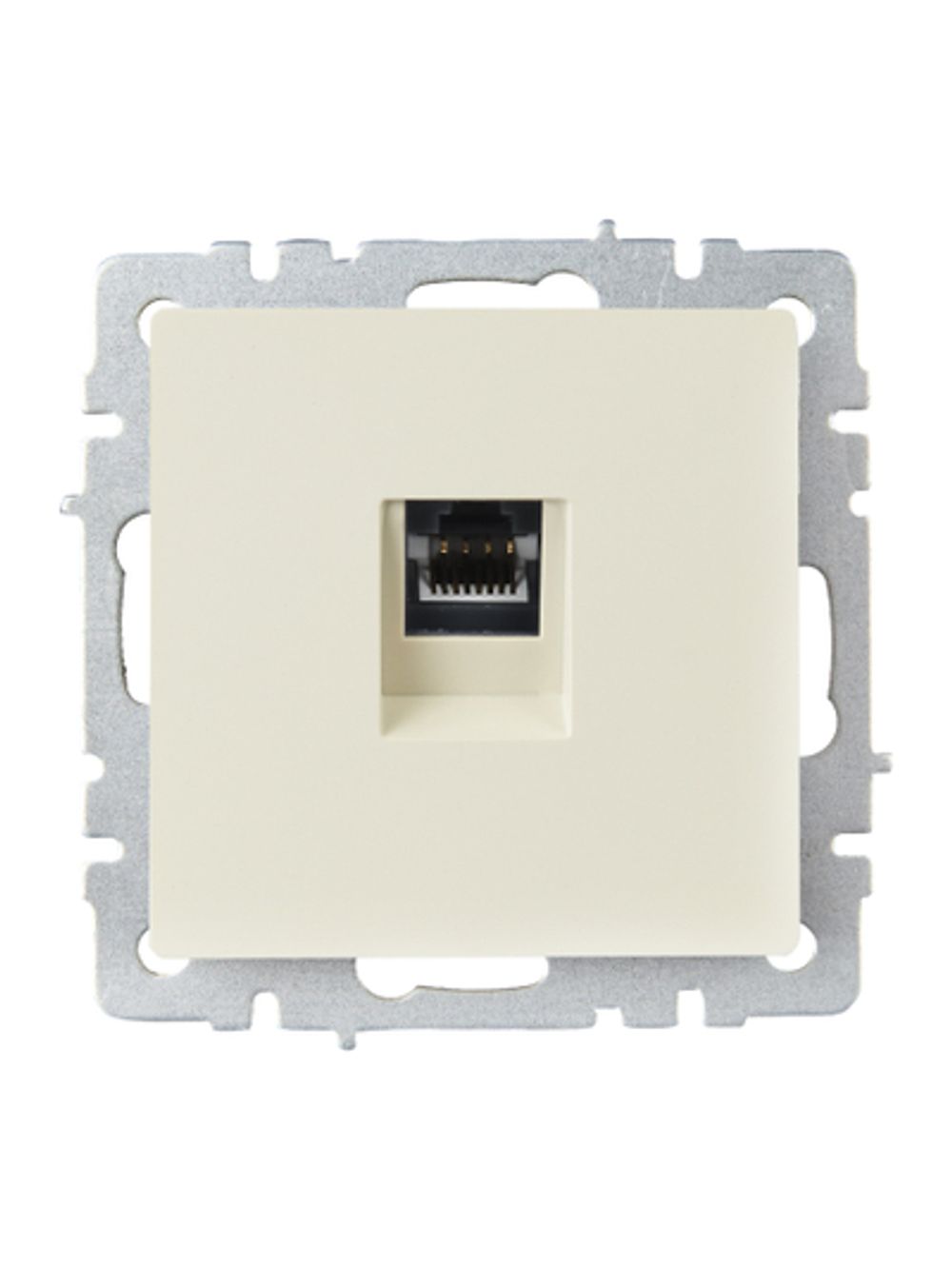 BRITE Розетка компьютерная RJ45 кат.6 РК11-БрКр бежевый IEK