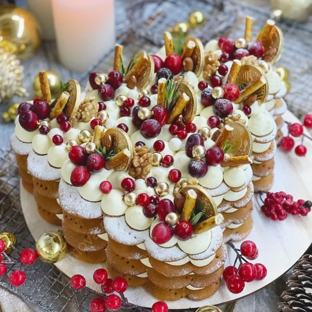 Вырубка для торта Елка волнистая, 28*27,5 см