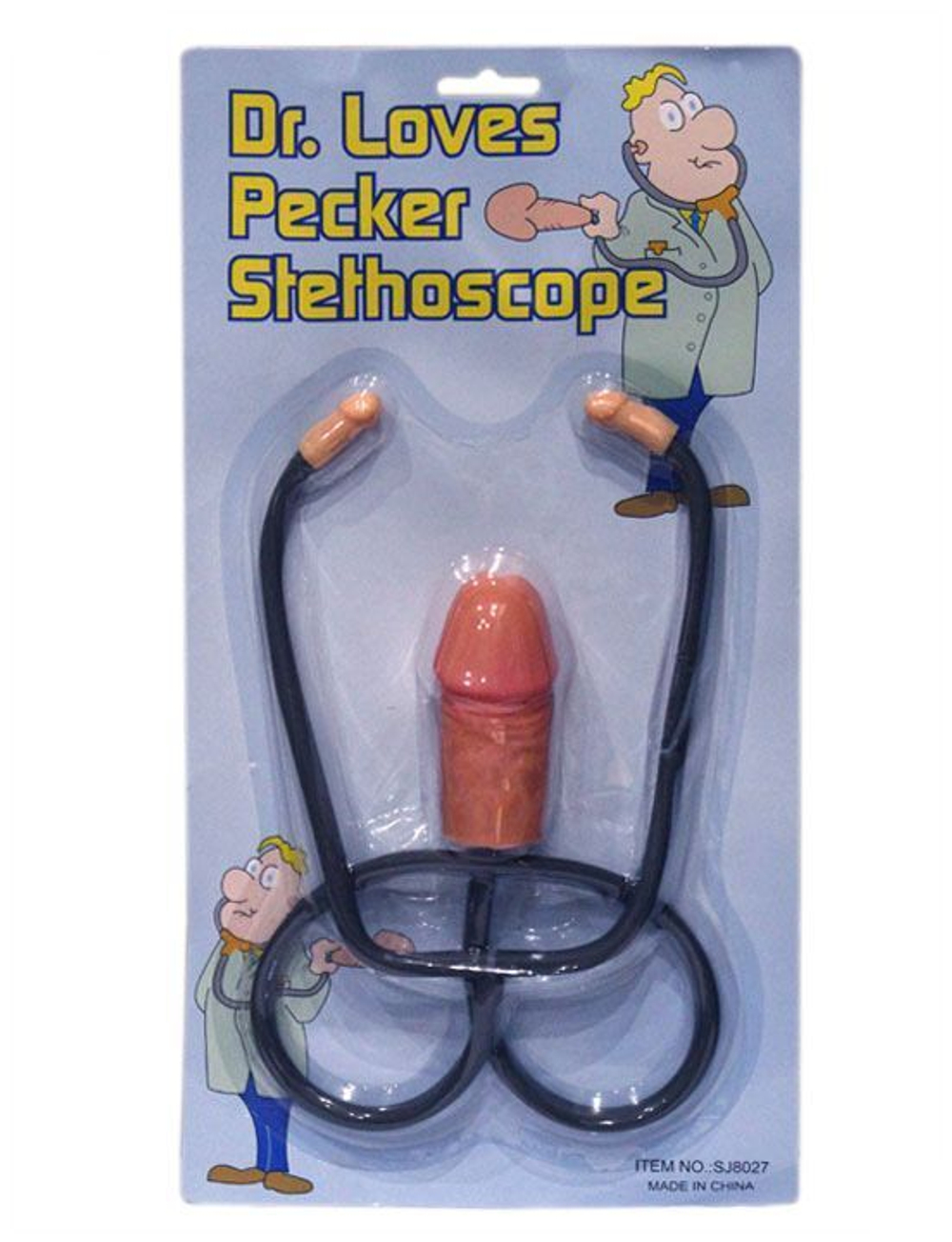 Стетоскоп с шалуном «Доктор Любовь» (Цвет: черный с бежевым)